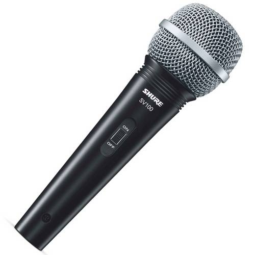 Microfone Fio Shure Sv100 com Cabo 2 Anos de Garantia