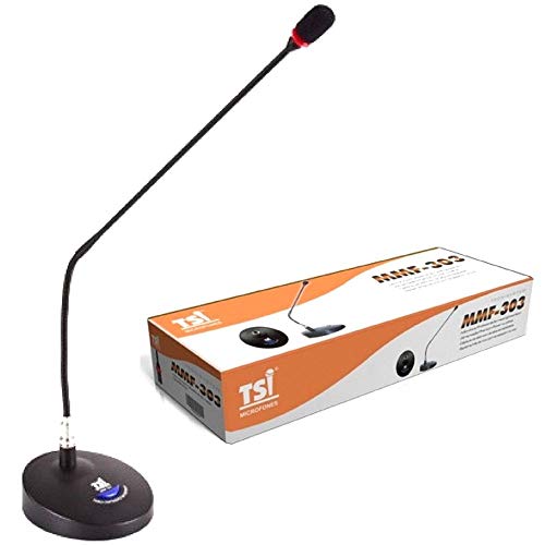 Microfone Gooseneck 67 Centímetros C/Base - MMF 303 TSI
