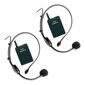 Microfone Headset Sem Fio Duplo Leson Auricular LS 802 HD75/HD75
