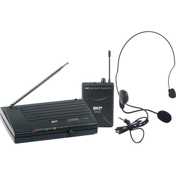 Microfone Headset Sem Fio - Vhf895 - Skp