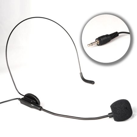Microfone Headset Slim S1-2 Auriculado P2 (Preto)