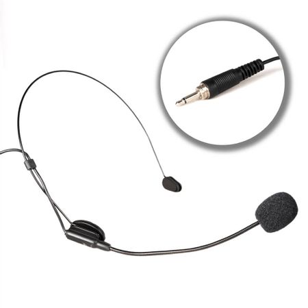 Microfone Headset Slim S4-3 Auriculado P2 Rosca (Preto)