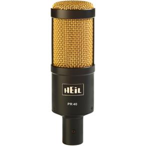 Microfone Heil Sound PR 40 Dynamic Cardioid Studio (Preto/Dourado)