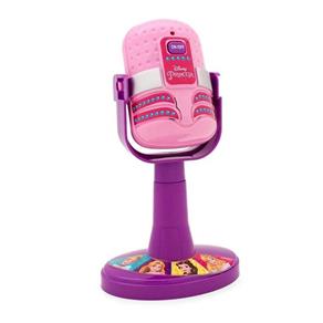 Microfone Infantil com Amplificador Princesas Disney com Luz e Som Rosa