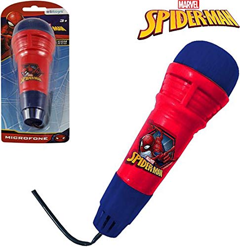 Microfone Infantil com Eco Divertido - Homem Aranha