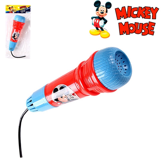 Microfone Infantil com Eco Divertido Mickey na Solapa