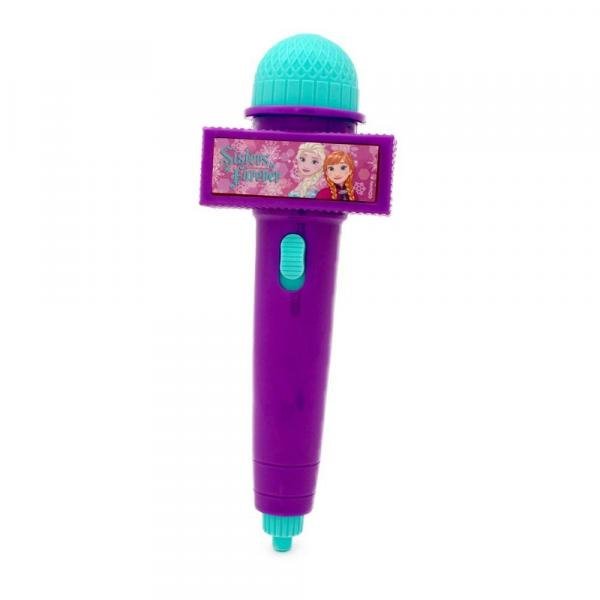 Microfone Infantil com Eco e Luzes - Roxo - Frozen - Disney - Toyng