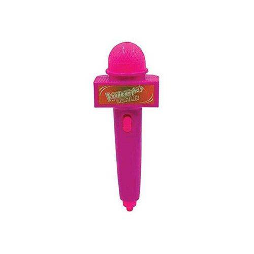 Microfone Infantil Glam Girls Rosa C/ Espelho 25 Cm