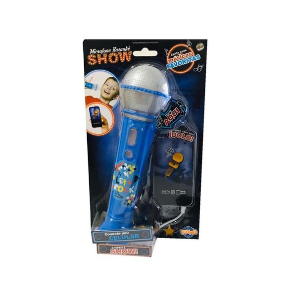 Microfone Infantil Karaokê Show - Azul - Toyng