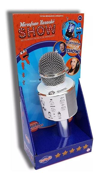 Microfone Infantil Karaokê Show com Bluetooth - Toyng Branco