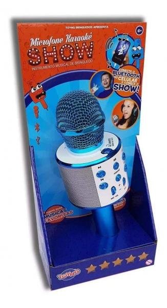 Microfone Infantil Karaokê Show com Bluetooth - Toyng