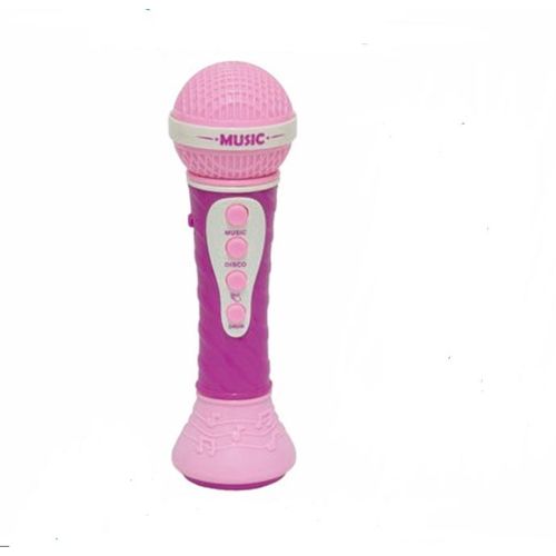 Microfone Infantil Musical Rosa Aprendendo a Cantar
