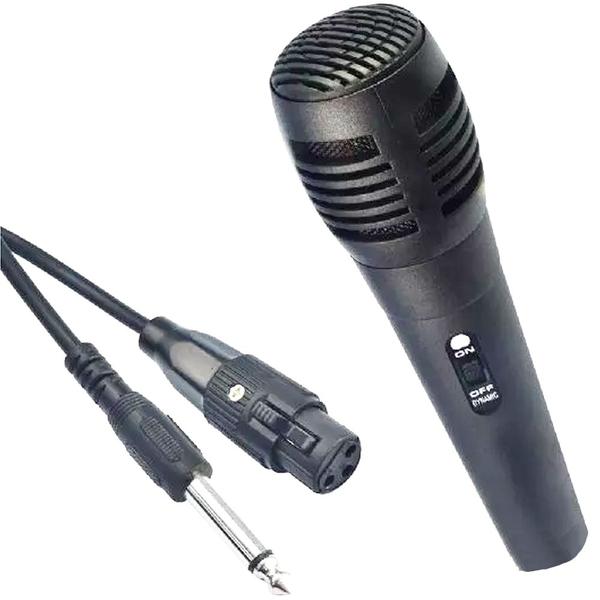 Microfone Infokit com Fio Preto - Mic-PF10 - Lys