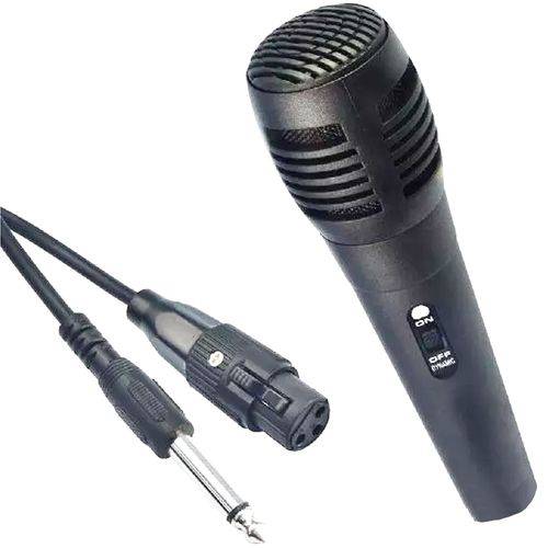 Microfone Infokit com Fio Preto - Mic-pf10