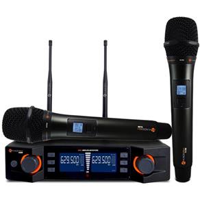 Microfone KADOSH Sem Fio UHF Digital Mão Duplo K-492 M