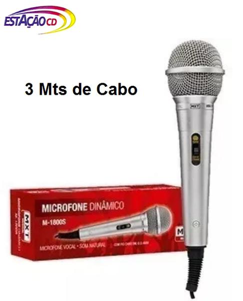 Microfone Karaoke com Fio Mxt - Mod M1800s