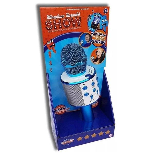 Microfone Karaoke Show Bluetooth Azul Sortido da Toyng 36739
