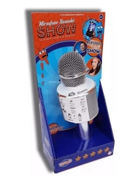 Microfone Karaokê Show Bluetooth Preto 036739 TOYNG