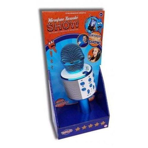 Microfone Karaokê Show com Bluetooth Azul - Toyng