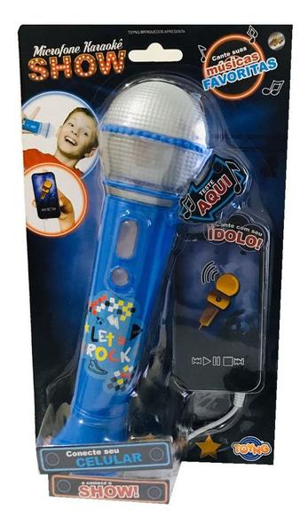 Microfone Karaokê Show Infantil - Azul - Toyng
