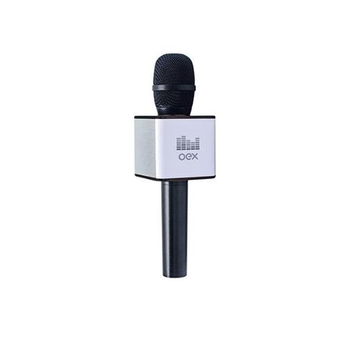 Microfone Karaoke Voice Bluetooth Preto 6W MK100 - Oex