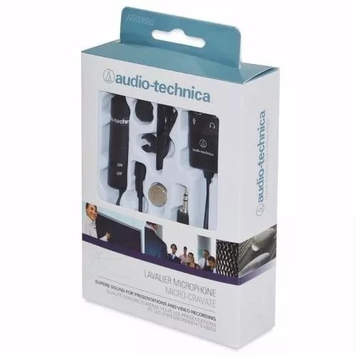 Microfone Lapela Audio Technica Atr3350is Omnidirecional Condensador com Bateria - Audio-technica