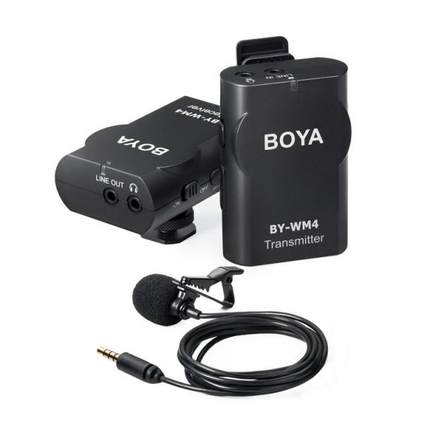 Microfone Lapela Boya BY-VM4 K1 - Sem Fio Wireless