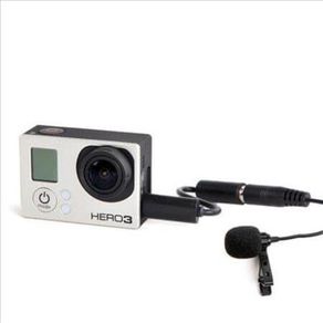 Microfone Lapela para Gopro Hero 2, Hero 3, Hero 3+ e Hero4