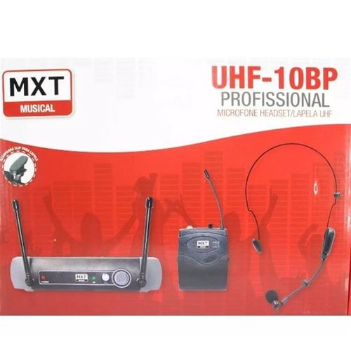 Microfone Lapela Sem Fio Headset Uhf-10BP Profissional