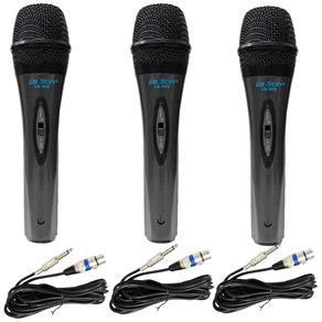 Microfone Leson Ls300 Vocal + Cabo Kit C/ 3
