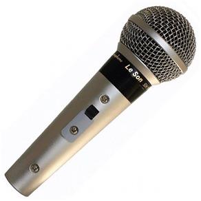 Microfone Leson SM-58 P-4-S Ouro Cardioide com Cabo 5 Metros