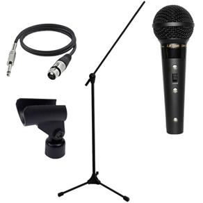 Microfone Leson Sm58 B + Pedestal Rmv