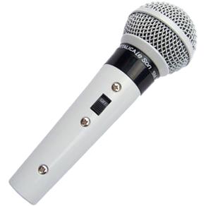 Microfone Leson Sm58 P4 Vocal Profissional WHT