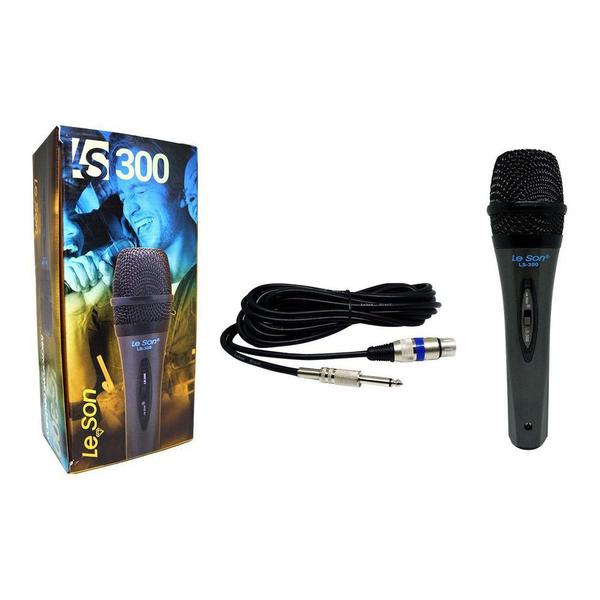 Microfone Ls-300 Leson Cardioide C/ Cabo 5mt