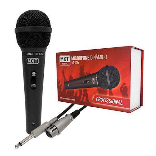 Microfone M-k5 Mxt Preto C/ Fio