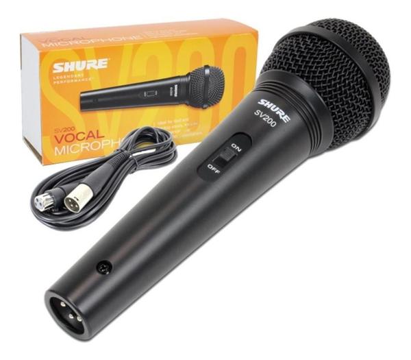 Microfone Mão Shure Sv200 Original Nota Fiscal com Cabo