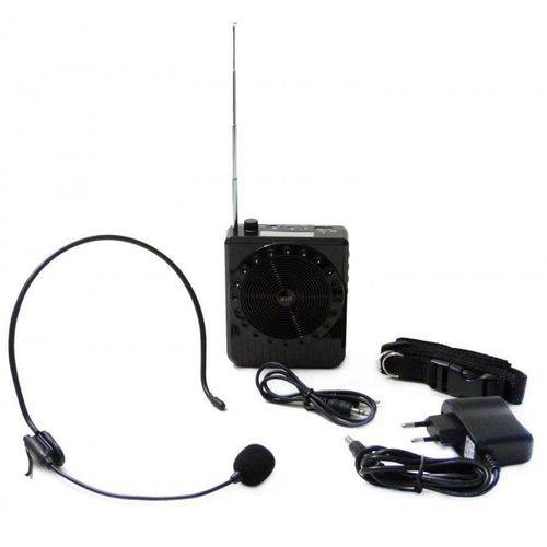 Microfone Megafone Digital Palestras Amplificador de Voz Preto - Lelong