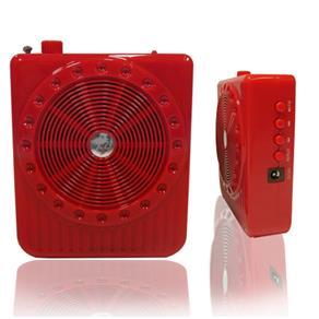 MicroFONE MEGAFONE Digital Palestras Amplificador de Voz - Vermelho