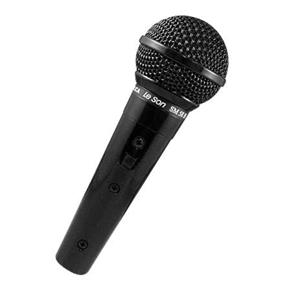 Microfone Metálico Preto Sm58 B - Resposta de Freqüências 50Hz a 15 Khz - Impedância Baixa 250 Ohm
