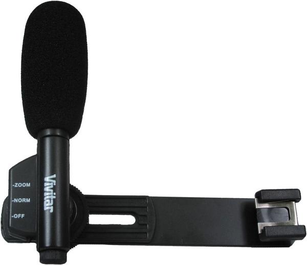 Microfone Mini C/ Zoom P/ Filmadora de Mão - VIVITAR VIVMIC403