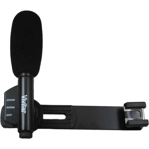 Microfone Mini C/ Zoom P/ Filmadora de Mão - Vivitar Vivmic403