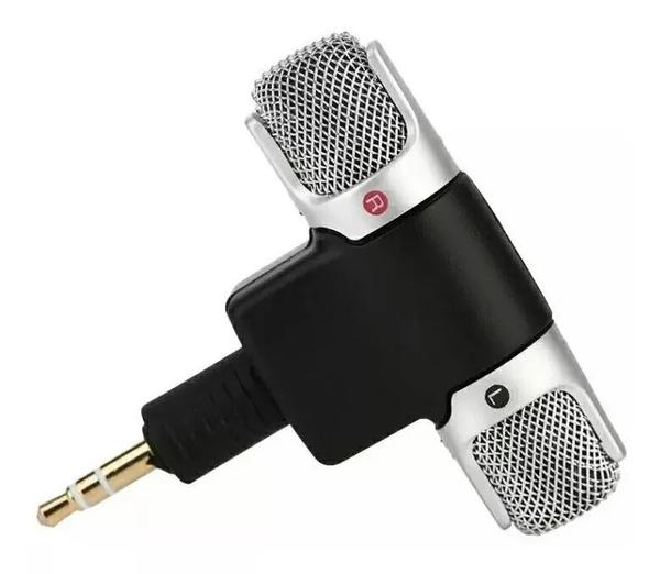 Microfone Mini Stéreo P2 Pc, Tablet Pc, Gravador, Md, Câmera - Gold