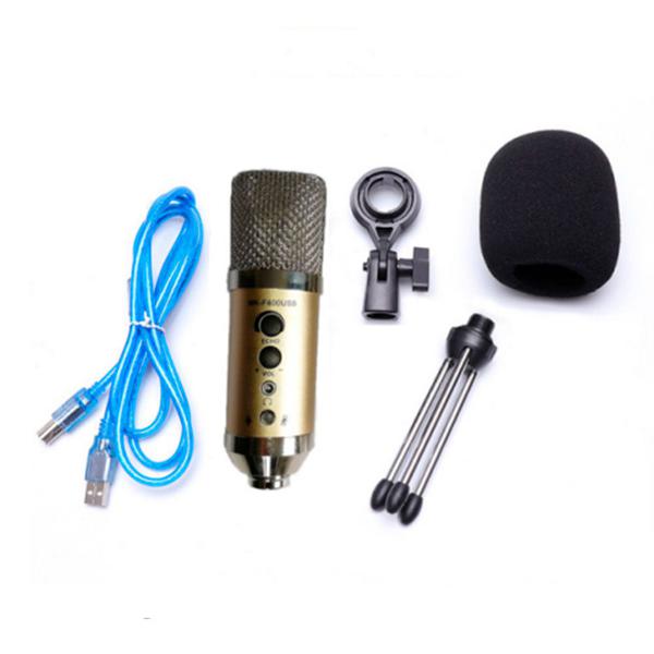 Microfone MK-F400USB - Dourado - Tecnet