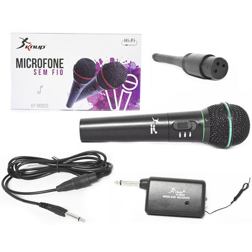 Microfone Multimidia Sem Fio Kp-M0005