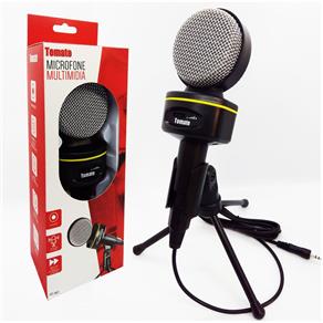 Microfone Multimídia Studio Gravação YouTuber com Tripé e Cabo - MT1021