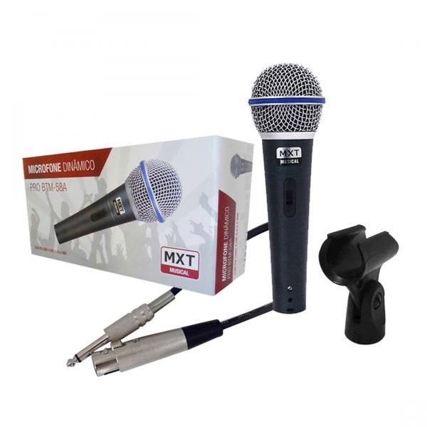Microfone Mxt Dinâmico Pro Btm-58a