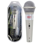 Microfone Mxt M-996 Plástico Prata Com Fio 3 Metros 541023