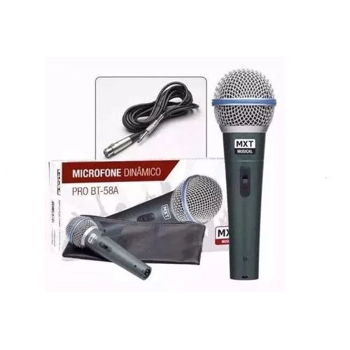 Microfone Mxt Pro Btm58a C/1pç 541107 C/cabo