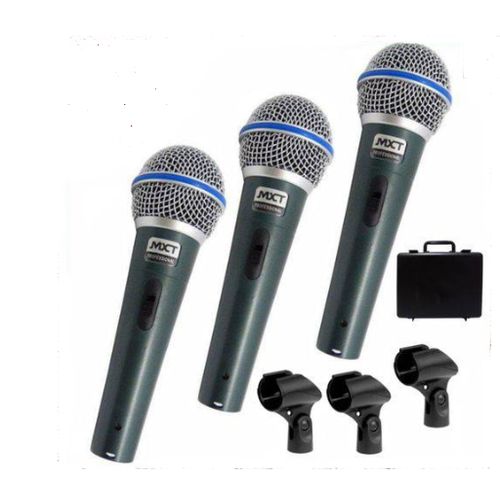 Microfone Mxt Pro Btm58a C/3pçs 541108 C/3pçs C/caximbo S/cabo