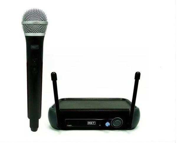 Microfone Mxt Uhf202/r201m Uhf 1 Freq S/fio Mao 2ant.